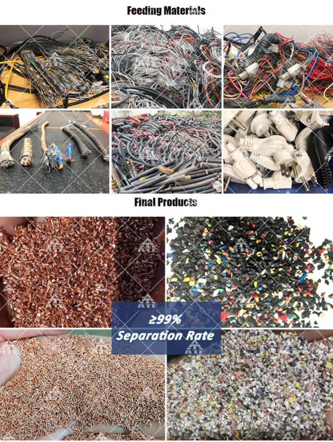 เครื่องรีไซเคิลทองแดงขนาดเล็ก เครื่องแกรนเลอเตอร์สายสกร็อป เครื่องแกรนเลอเตอร์สายทองแดงขนาดเล็ก 9