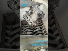 Engine casing shredder, scrap aluminum shredder, waste metal shredder