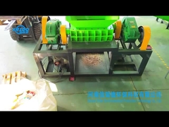 Solid waste shredder, waste shredder, double shaft shredder