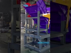 How does the metal crusher operate at the customer's site?