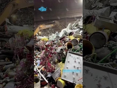 Customer site - scrap iron shredder, scrap steel crusher, waste metal crushing and sorting line