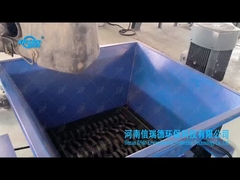 Plastic barrel shredder, double shaft shredder, oil can shredder