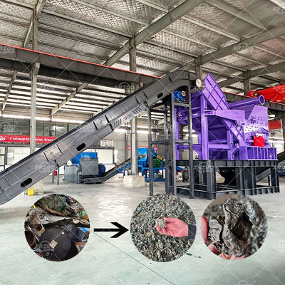 Harga yang bagus 1T/H-5T/H Mesin penghancur logam industri Mesin daur ulang scrap stator motor aluminium on line