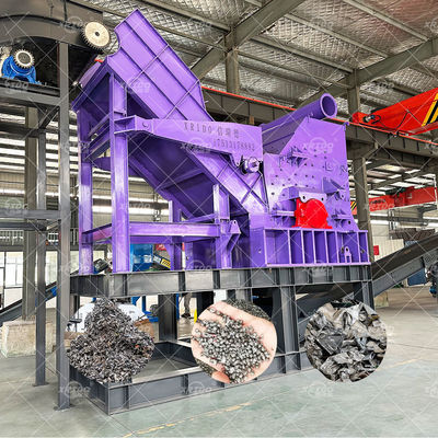 Bon prix Déchets métalliques Broyeur à marteaux Machine de concassage d'acier Déchets métalliques Broyeur de déchets en ligne