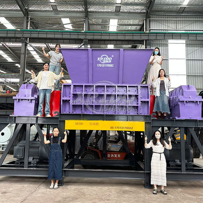 Bom preço Customization triturador triturador motor ferro alumínio triturador garrafa de plástico dois eixos mini triturador máquina triturador de metal on-line