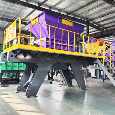 良い値段 Xrido ダブルシャフト プラスチック廃棄物スレッダーマシン 300-22000 kg/h オンライン