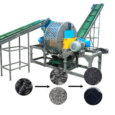 Good price Twin Shaft Tyre Waste Tire Shredder Car Tire Recycling Production Line online