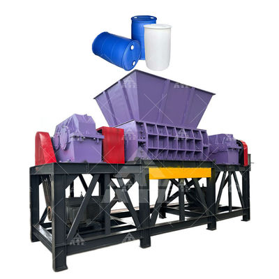 Καλή τιμή 2 Άξονας πλαστικό Shredder Μηχανή Ανακύκλωση αποβλήτων Big Blue Bucket Shredder σε απευθείας σύνδεση