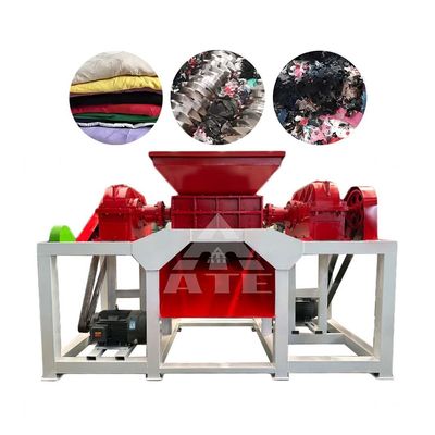 Buen precio Máquina de trituración de tela de doble eje 200-10000 kg/h Máquina de trituración de desperdicios de tela en línea