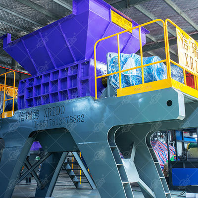 Bom preço Resíduos de resíduos pesados de plástico balde garrafa carro concha caixa de cartão cartão resíduos sólidos de plástico triturador on-line