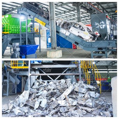 Bon prix Usine de recyclage des métaux Automobile Shell Steel Plate Shredder Alloy Aluminium Shredder en ligne