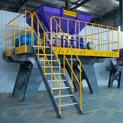Giá tốt. Máy cắt rác trước rác rưởi tái chế chất thải rắn Máy nghiền kim loại nghiền Double Shaft Shredder trực tuyến