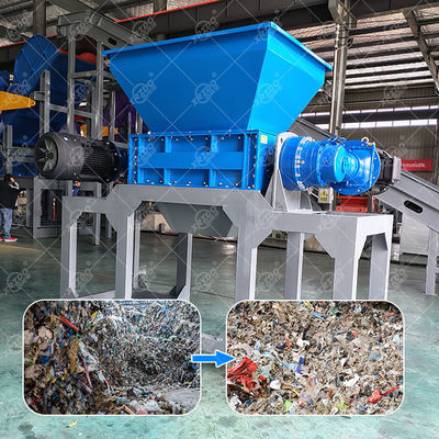 Bon prix Broyeur à double arbre Xrido pour le recyclage du plastique, du bois et du métal en ligne