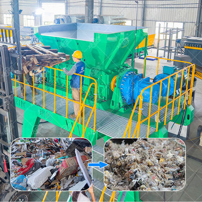Goede prijs Grootschalige afvalschroefmachine Grootschalige afvalverbreker Grootschalige afvalrecyclinginstallatie online