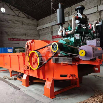 Bom preço Triturador de Madeira Industrial com Potência de 132 kW, Comprimento das Lascas de Madeira de 30 mm e Taxa de Produto Final de 95% para Trituração Eficiente de Resíduos on-line