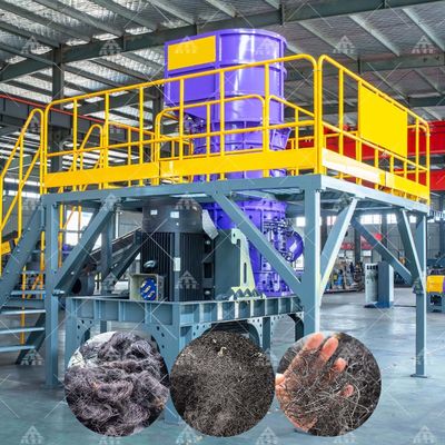 Bom preço Triturador de arame de aço de alta eficiência com 55 kW de potência e 5000 kg de peso para impurezas residuais < 0,5% on-line