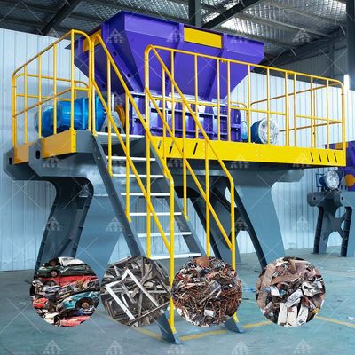 قیمت خوب سنگ شکن فلزی صنعتی دو شاخه با عملکرد خودکار 55 کیلو وات و اندازه های خروجی سفارشی online