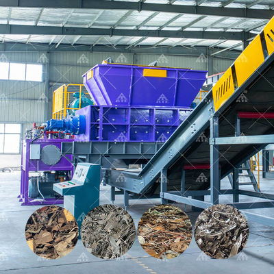 Dobra cena. Double Shaft Metal Shredder with 200-2200mm Input Size 1-10 Cm Final Product and 550mm Blade Diameter w Internecie