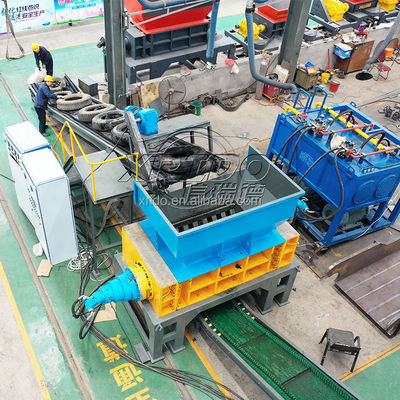 ভালো দাম Waste Tire Shredder and Tire Crusher Machine with Modular Design 380V/50HZ Voltage and 2200kg Weight অনলাইন
