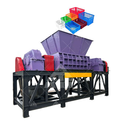 Buon prezzo Trituratore automatico a doppio albero di plastica con lame personalizzabili per un'ampia gamma di materiali lavorabili in linea