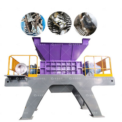 Buon prezzo Trituratore di metallo a doppio albero industriale con 55 kW di potenza 5000 kg di peso e lame 9CrSi/D2/SKD-11 in linea