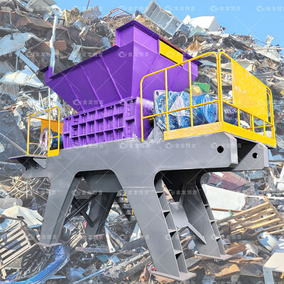 Bom preço 90 kW Potência 20100 kg Peso Triturador de metal de eixo duplo com garantia de 1 ano para reciclagem de sucata de metal on-line