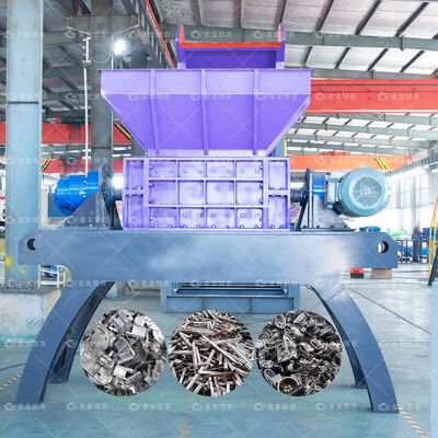 Buon prezzo Trituratore di metalli da 5,5 kW, peso 2800 kg, con trituratore a doppio albero a tenuta a sei pieghe in linea