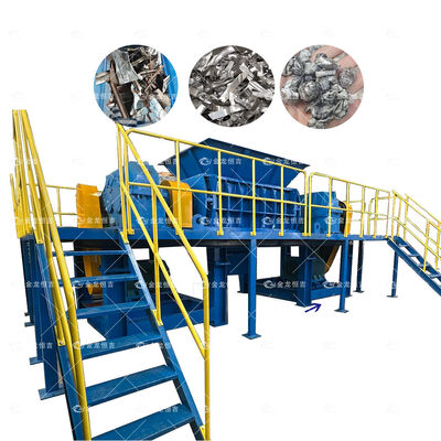 Goede prijs 1000-1500 kg/uur Vermogen 22 kW Kracht Automatische dubbele schacht metalen versnipper voor het recyclen van metaalschroot online