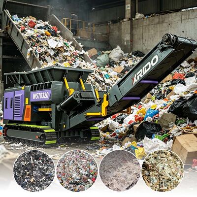 Dobra cena. Podwójny wał design Crawler Mobilny Shredder Machine dla wysokiej wydajności Shredding z cichym działaniem w Internecie