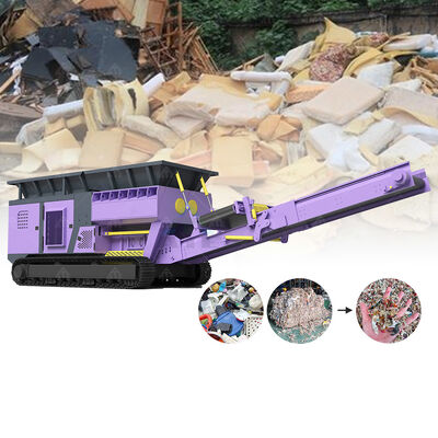 Dobra cena. Podwójny szyf projektowany mobilny krusznik do przetwarzania odpadów o wysokiej wydajności i łatwej obsłudze w Internecie