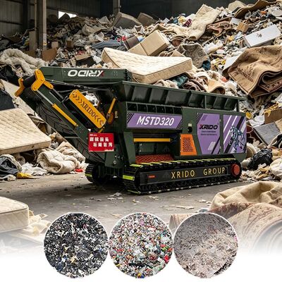 Dobra cena. Podwójny projekt wału Crawler Mobile Shredder Machine z wysoką wydajnością rozdrabniania i cichą obsługą w Internecie