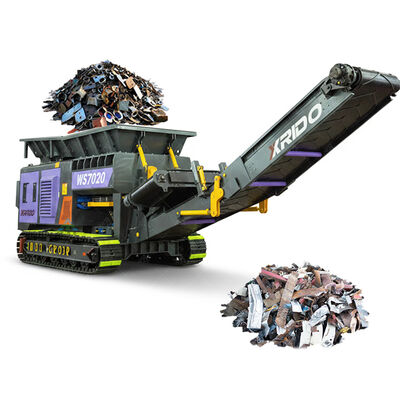 Goede prijs Hoge productiviteit lange levensduur gemakkelijk te bedienen traceerbare mobiele shredder voor ijzer- en niet-ijzerhoudende metalen online
