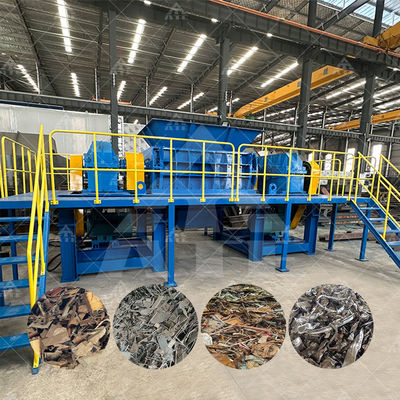Good price Hydraulic Scrap Double Shaft Waste Metal Steel Iron Recycling Waste Metal Shredder Machine for Sale online