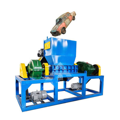 Good price Dual Shaft Car Shell Shredder 55kw Scrap Car Crusher With Sorter online