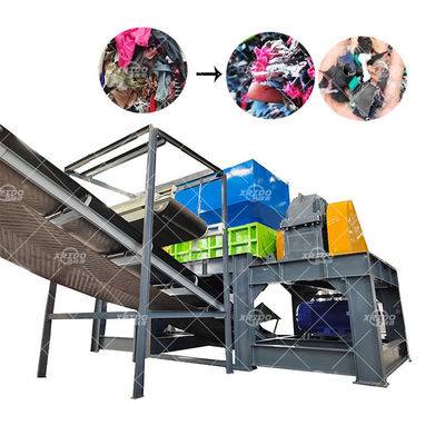 Schwere Abfallbekleidung Textil-Schredder-Maschine zum Schreddern von Stoffen Abfall-Plastik-Schredder-Maschine