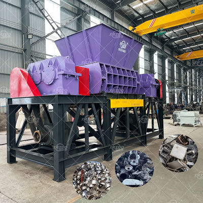 Schredder für Autoschalen Schrott Autokörper Schalen Brecher Maschine Twin Shaft Schredder Schwerlastschredder
