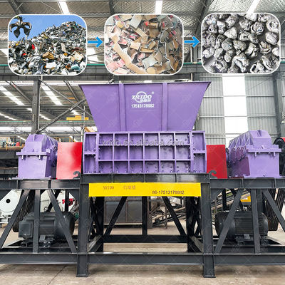 Guter Preis Multifunktionelle Doppelwellen-Kunststoffschredder Metall- und Kunststoffabfälle Brecher Schreddermaschine für HDPE-Kunststoff Online