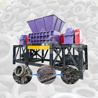 Bom preço 2TPD-3TPD Triturador de resíduos de pneus Reciclagem de sucata Máquina trituradora de pneus on-line