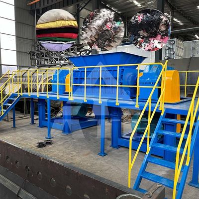 Good price Industrial Waste Fabric Textile Double Shaft Textile Cloth Shredder Machine for Textile online