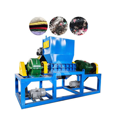 Guter Preis Doppelschacht Abfall alte Kleidung Recycling Stoff Schaum Textil Shredder Maschine Online