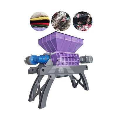 Good price Waste Textile Shredder Machine Two Shaft Cloth Leather Fabric Shredder online