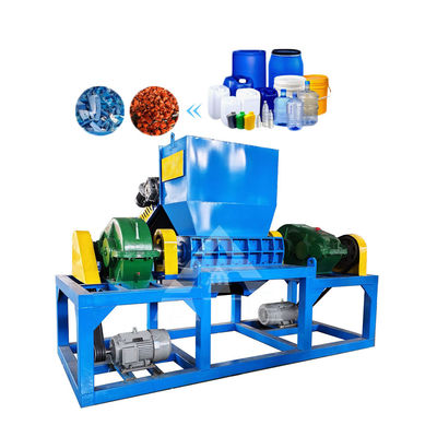 Good price Multifunctional Plastic Bottle Shredder Machine Double Shaft 50kw online