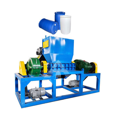 Good price Plastic Blue Barrel Plastic Trash Can Crushing Machine Shredder for Recycling online