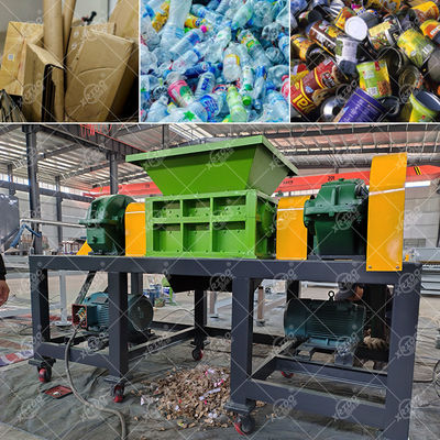 Bom preço Triturador de resíduos móvel de eixo duplo Triturador móvel de resíduos móveis de plástico Triturador de resíduos de papel Triturador de metal Triturador de resíduos sólidos móveis on-line