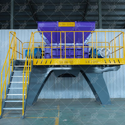 Bon prix Broyeur préliminaire d'aluminium de rebut pour cadre métallique, équipement de déchiquetage, machine de recyclage des déchets d'aluminium en ligne