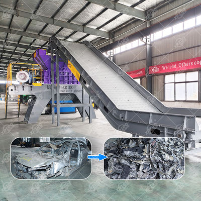 Vehicles Shredder Scrap Metal Processing Plant Automobile Shredding And Separation Machine