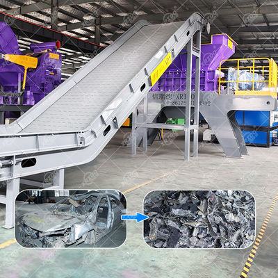 Automobile Shredder Residues Recycling Machine Vehicles Shredder Scrap Metal Processing Plant