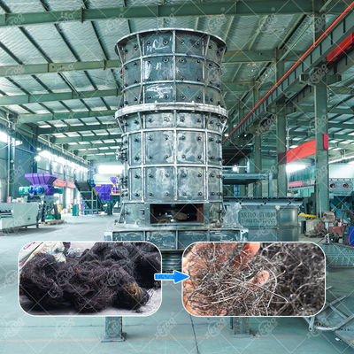 Pyrolysis Tire Steel Wire Crusher Waste Steel Pre Crusher Scrap Metal Steel Wire Recycling Machine