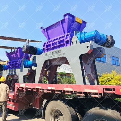 अच्छी कीमत Best Quality High Efficient Scrap Metal Shredder Waste Metal Crushing Machine Double Shaft Shredder Machine ऑनलाइन