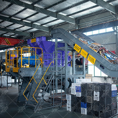 Good price Xrido Automatic Glass Crusher Waste Shredder Machine 1-10cm Output online